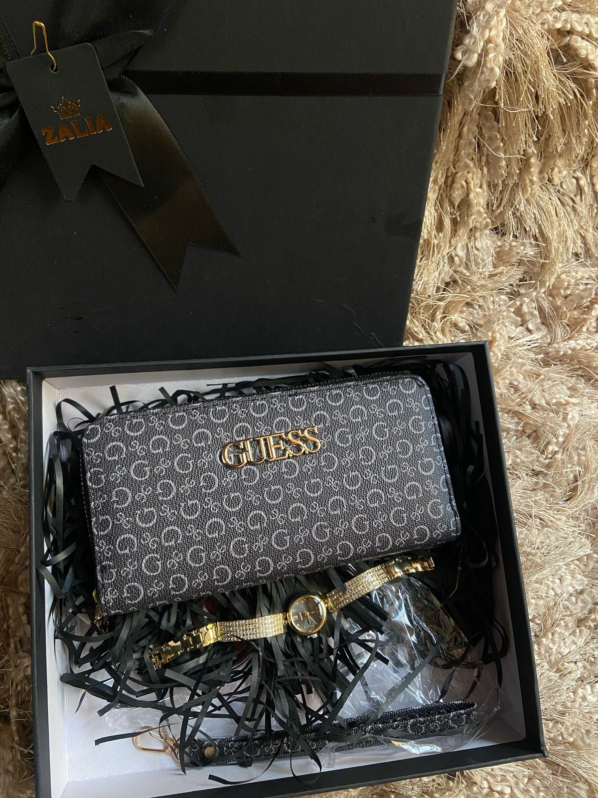 Billetera+Reloj Guess Premium 058