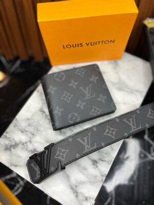 Cinturón+Billetera Premium Louis Vuitton 138