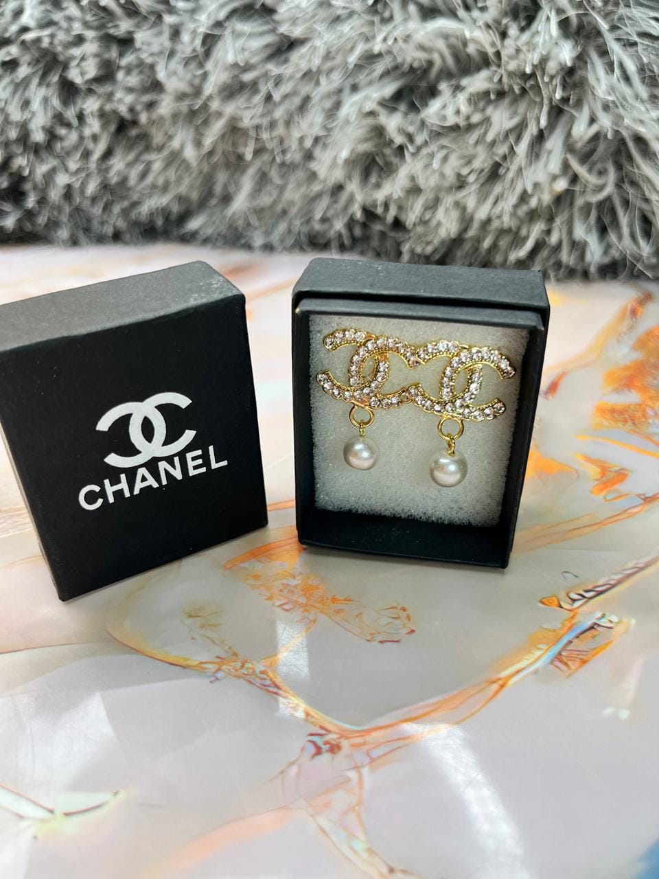 Aretes Acero Inoxidable Chanel Premium 294