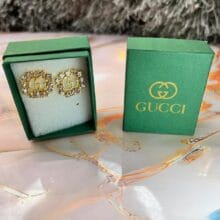297-1 Aretes Acero Inoxidable Gucci Premium 297