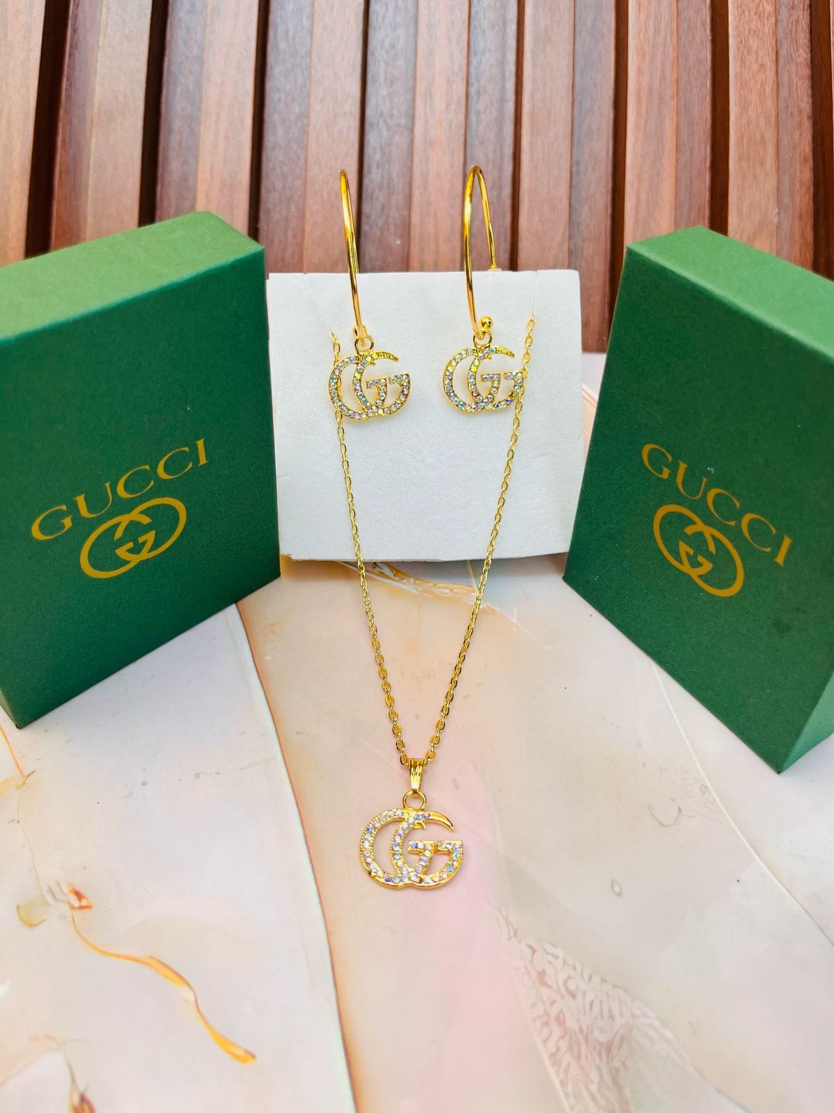 Set Acero Inoxidable Gucci Premium 301