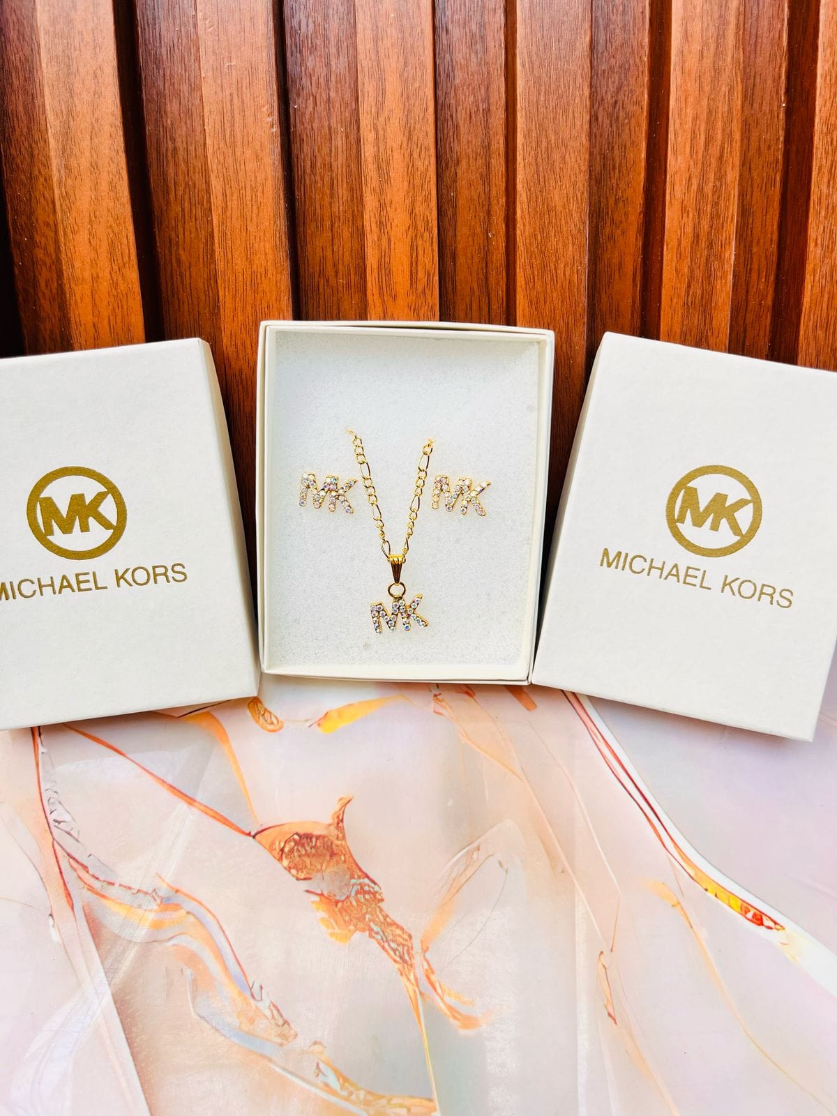 Set Acero Inoxidable Michael Kors Premium 354