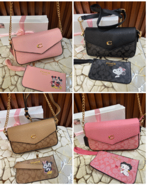 Crossbody Coach +Muñequera Gratis Premium  456