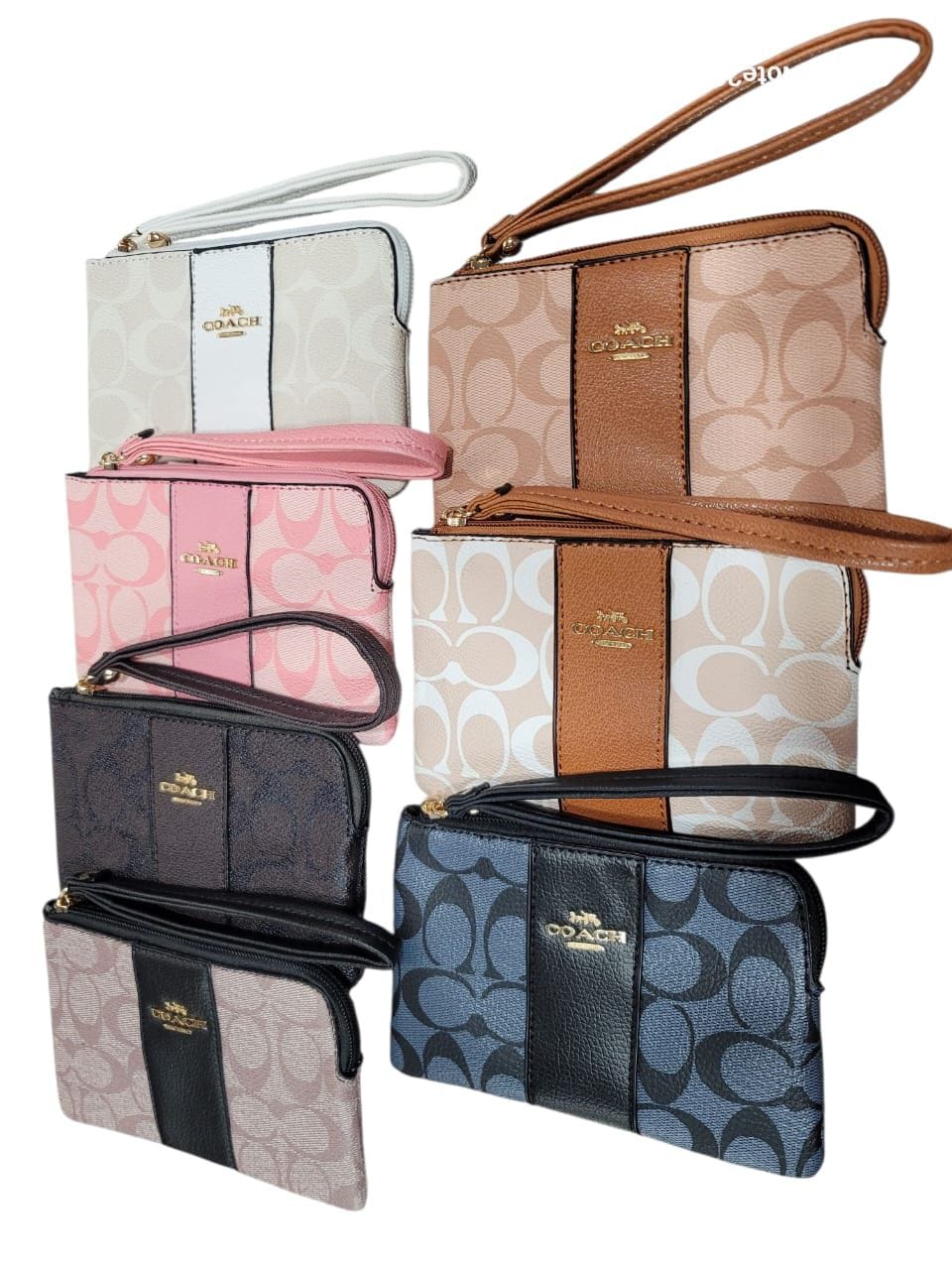 Mini Muñequera Coach Franja