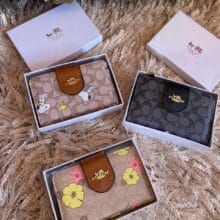 Mini Billetera+Caja Coach