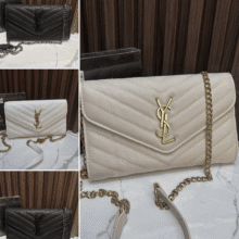 01-4 Saint Laurent YSL Wallet on Chain