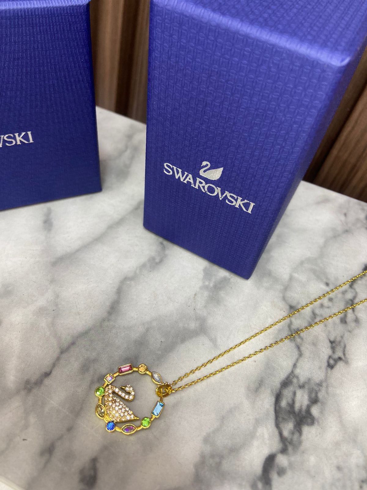 Cadena Rainbow Swan Swarovski