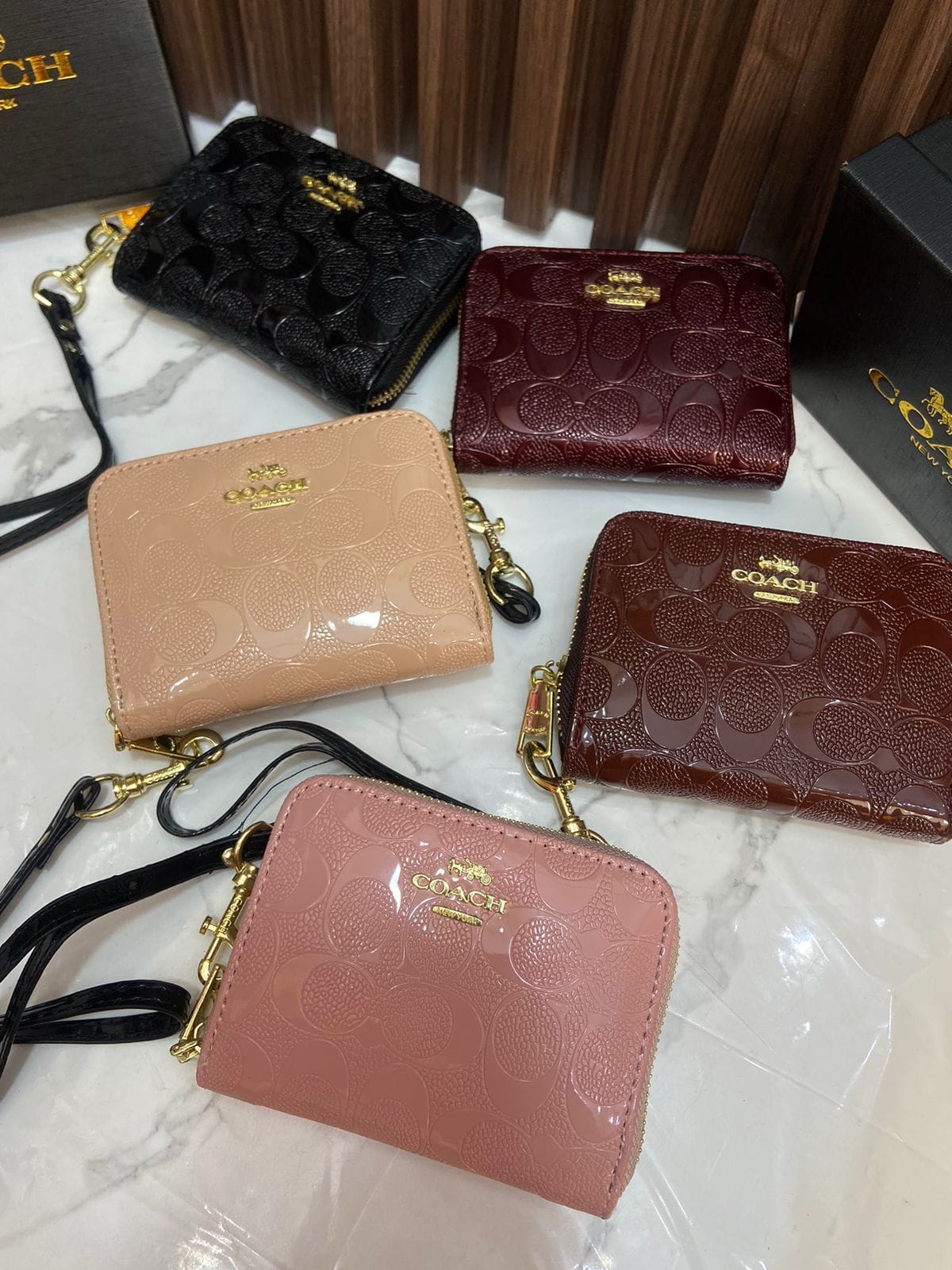 Monedero de Cuero Coach
