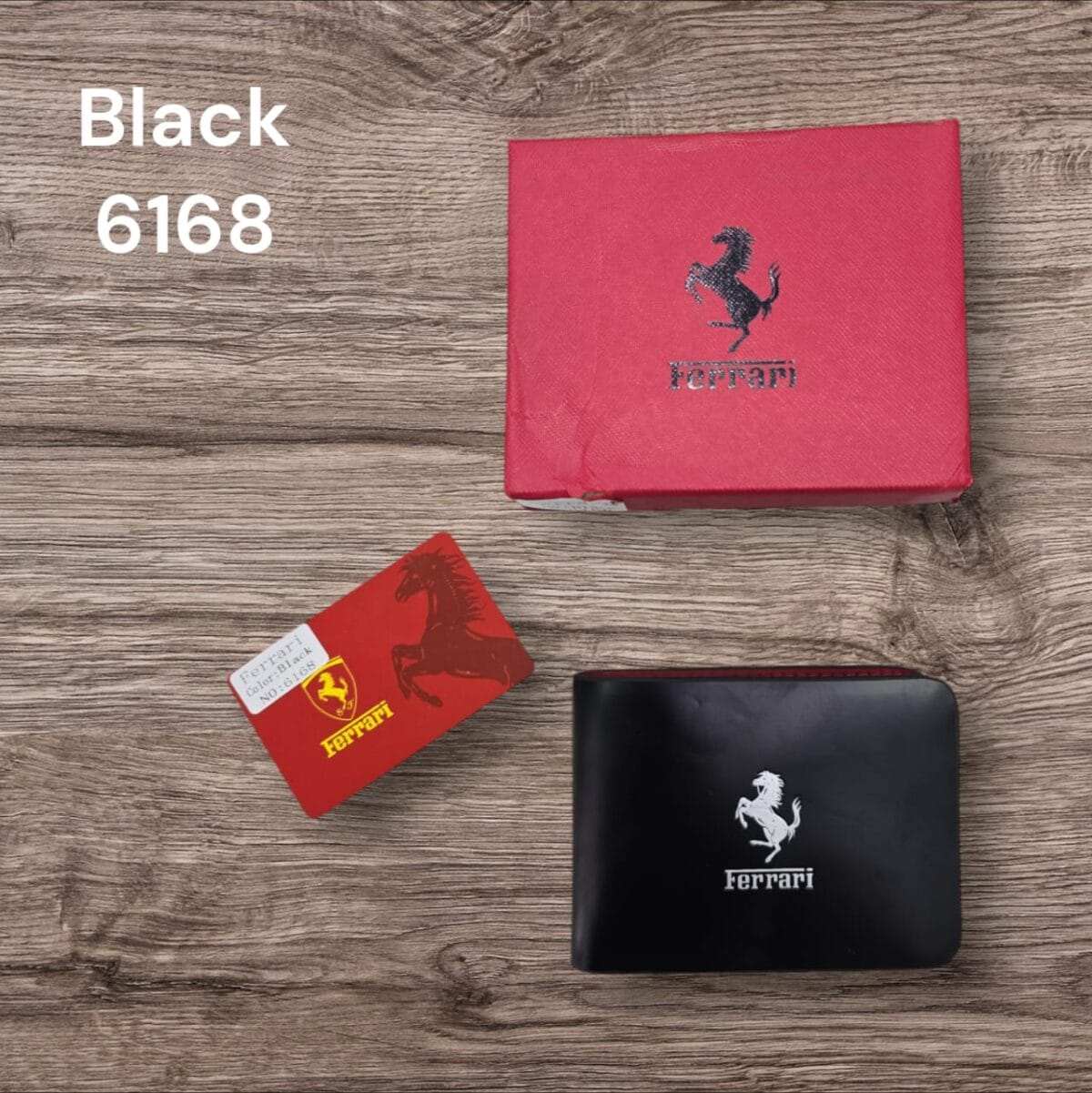 Billetera de Cuero Ferrari