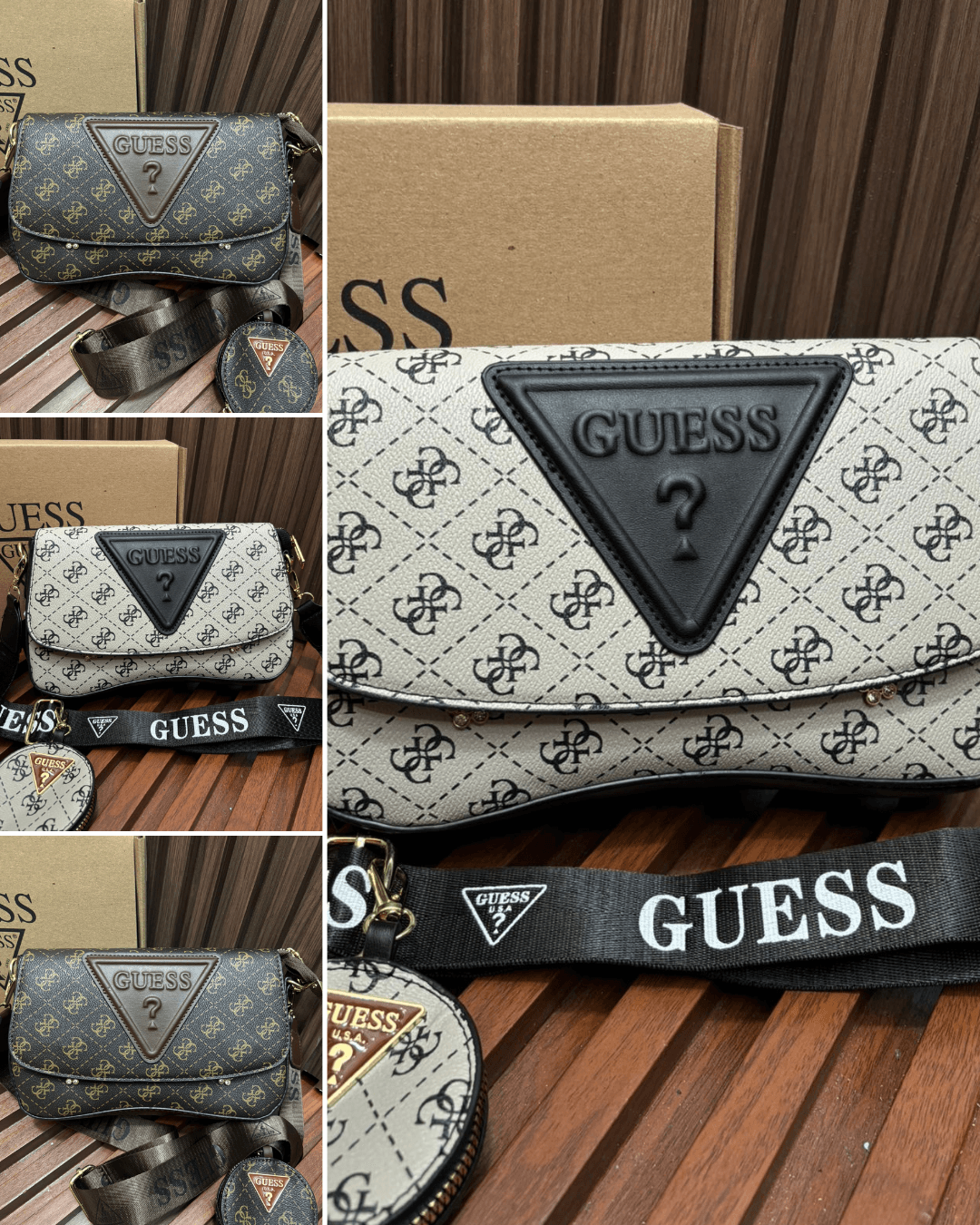 Guess Beyza Flap Shoulder Bag
