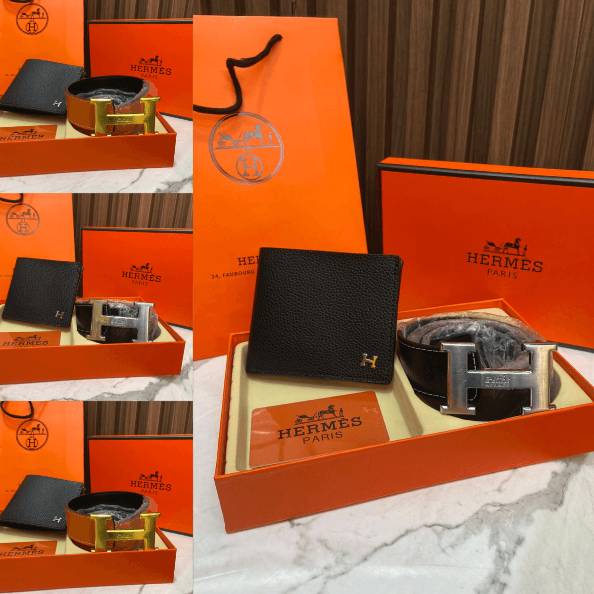 Set Cinturón + billetera Hermes 1945