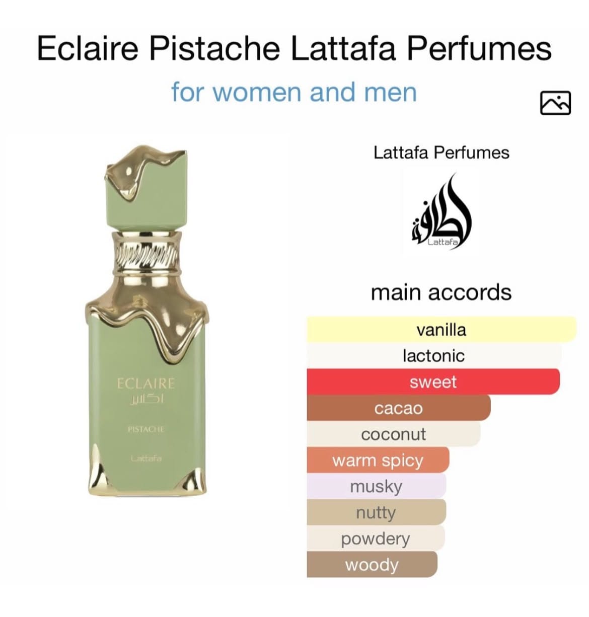 Eclaire Pistache EDP 100ml