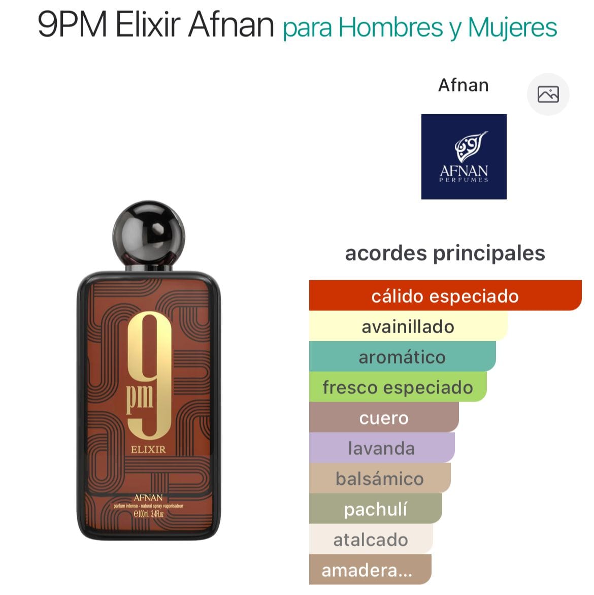 9pm Elixir Parfum 100ml