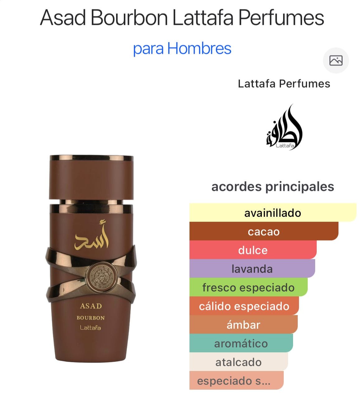 Asad Bourbon EDP 100ml
