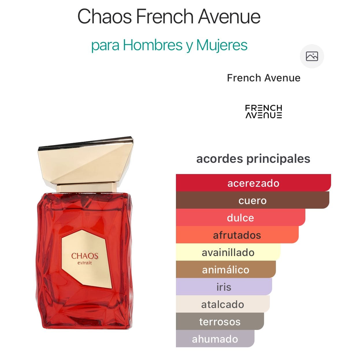 Chaos Extrait EDP 100ml