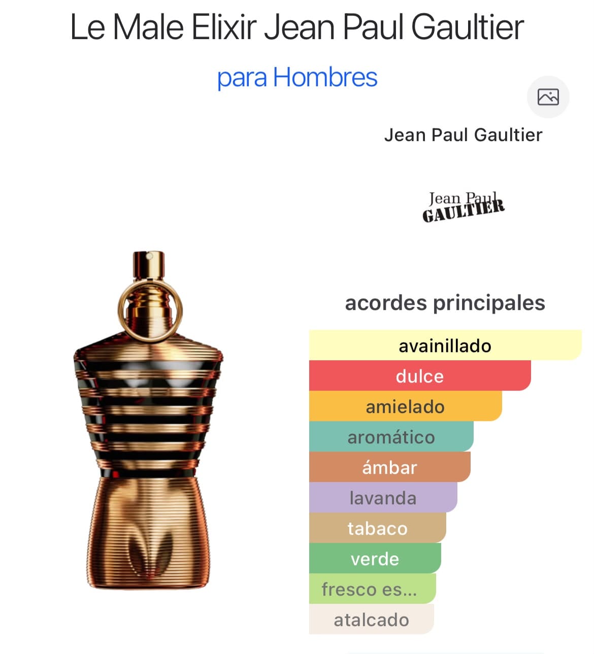 Le Male Elixir Parfum 125ml
