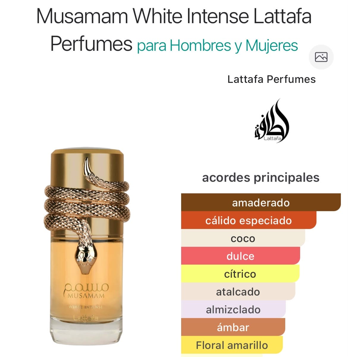 Musamam White Intense EDP 100ml