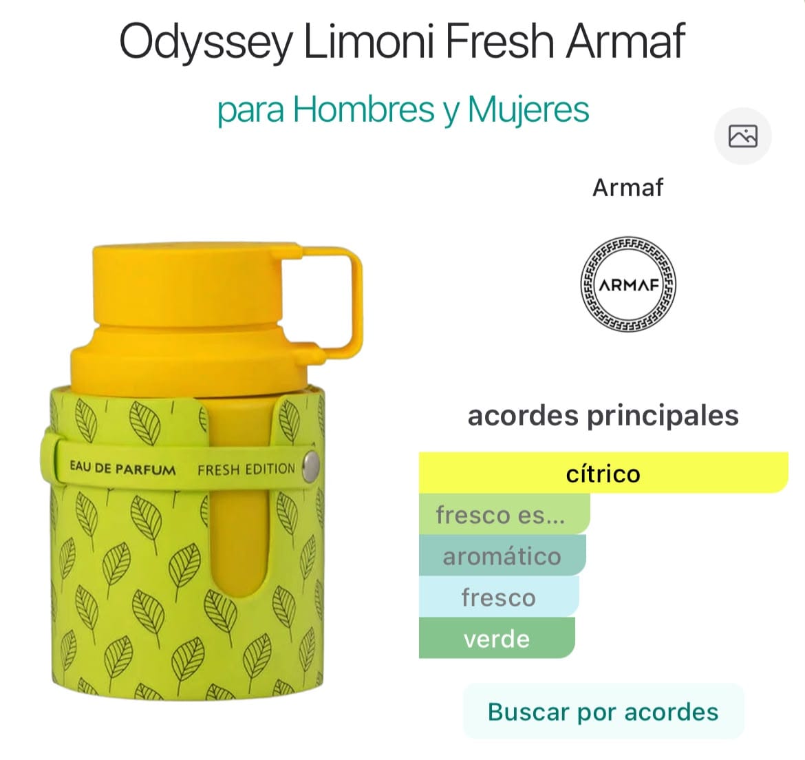 Odyssey Limoni Fresh EDP 100ml