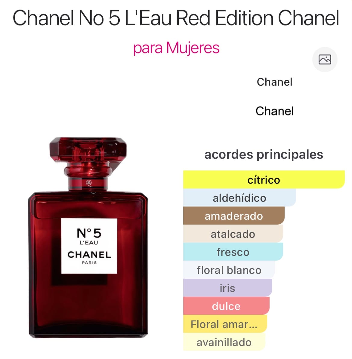N°5 L'Eau EDT 100ml