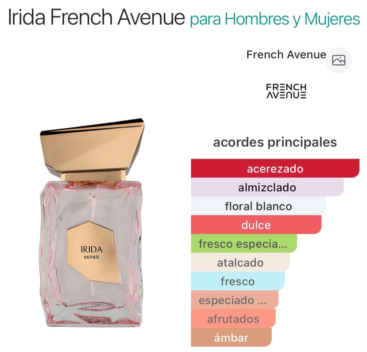 Irida Extrait EDP 100ml