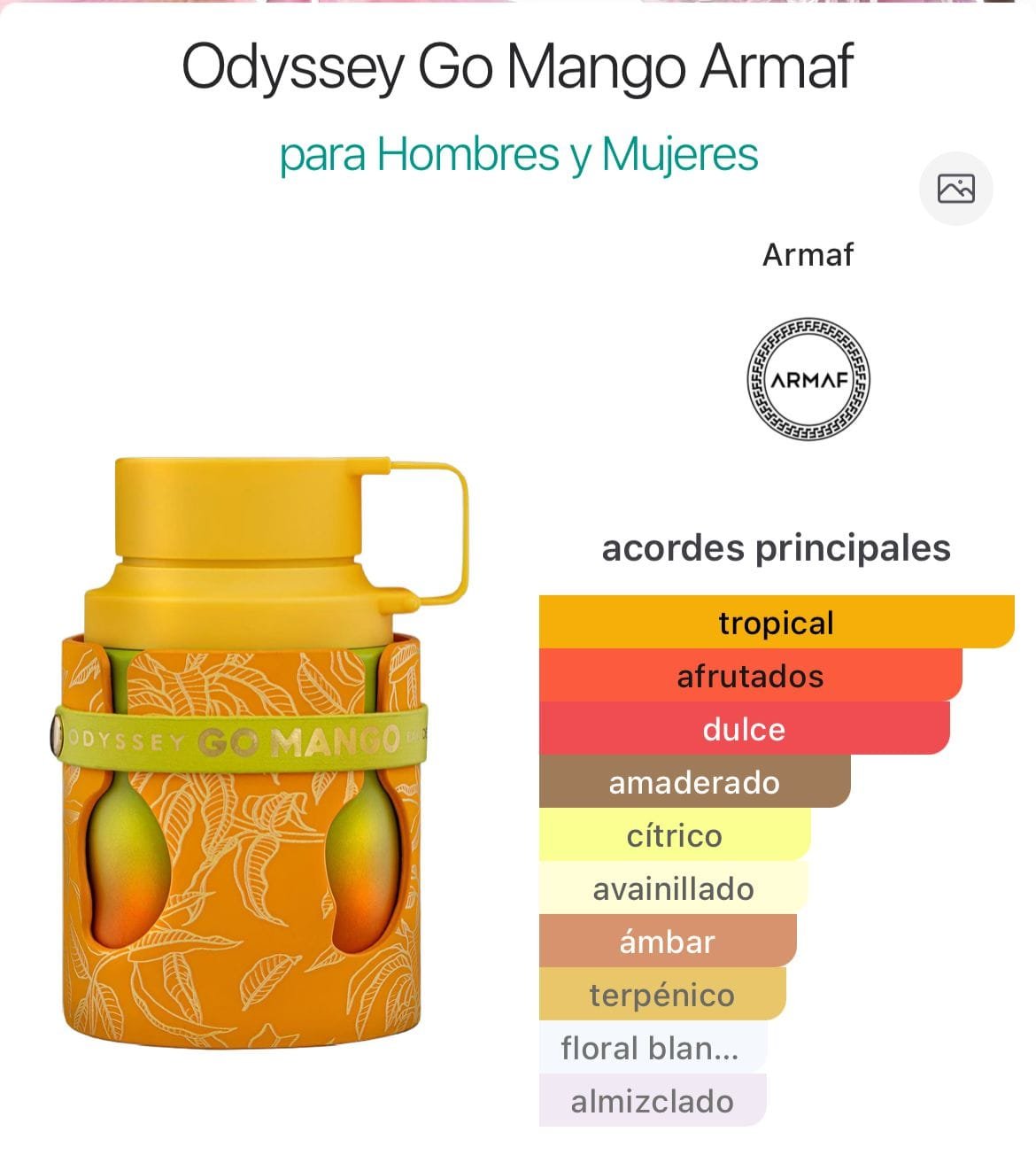 Odyssey Go Mango EDP 100ml