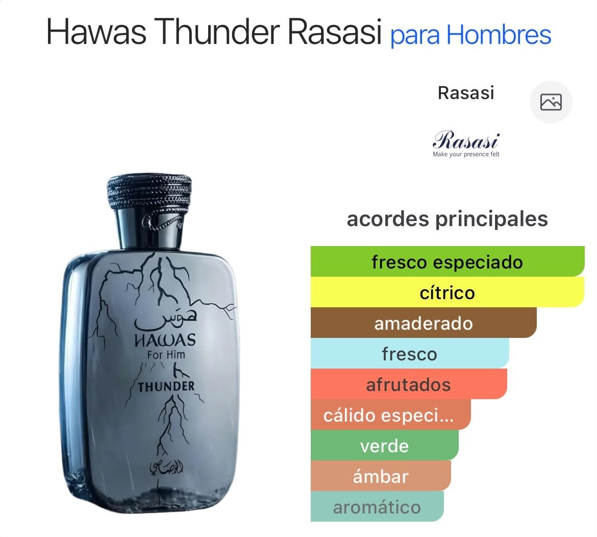 Hawas Thunder EDP 100ml