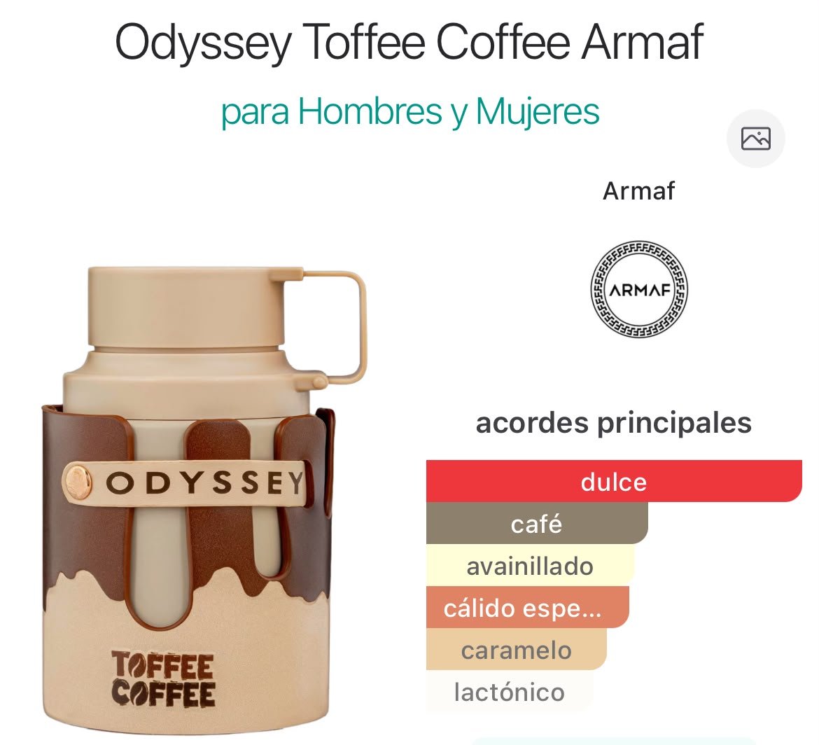 Odyssey Toffee Coffee EDP 100ml